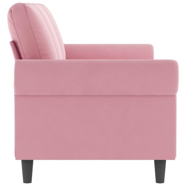 3-Sitzer-Sofa Rosa 180 cm Samt