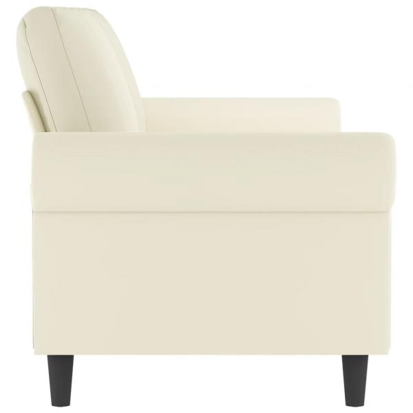 3-Sitzer-Sofa Creme 180 cm Samt