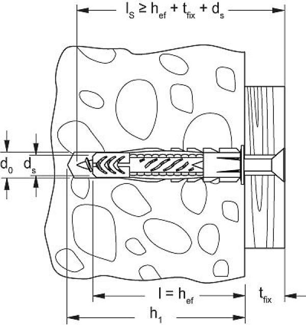 Fischer Universaldübel UX 6x50 mm (72094), 100 Stck.