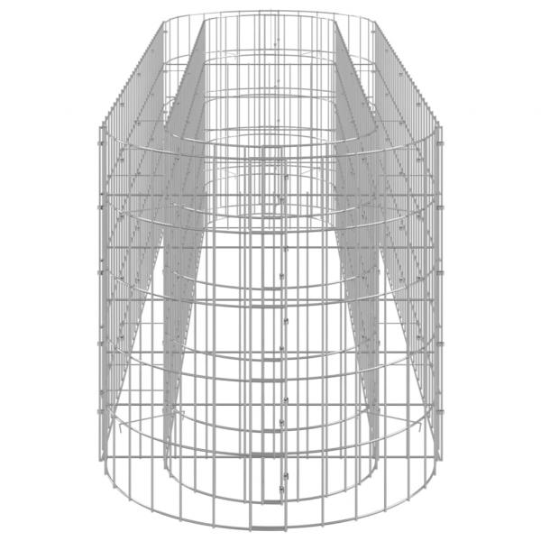 Gabionen-Hochbeet Verzinktes Eisen 190x50x50 cm