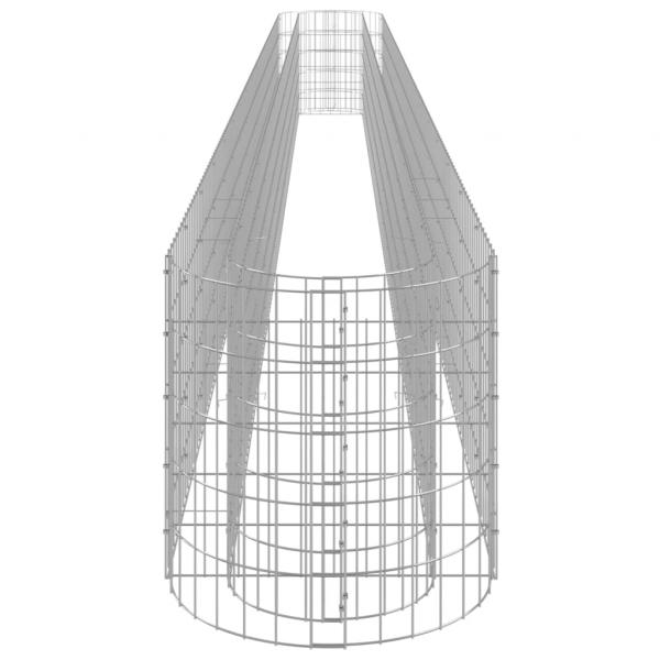 Gabionen-Hochbeet Verzinktes Eisen 610x50x50 cm