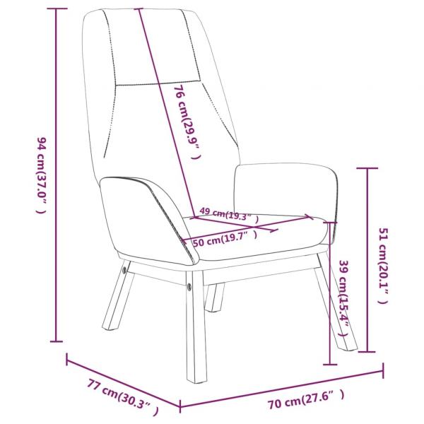 Relaxsessel Braun Stoff