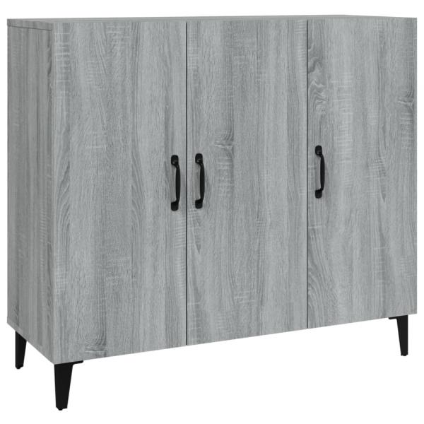 Sideboard Grau Sonoma 90x34x80 cm Holzwerkstoff