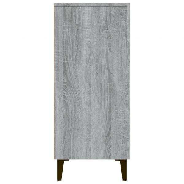 Sideboard Grau Sonoma 90x34x80 cm Holzwerkstoff