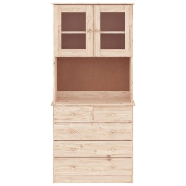 Highboard ALTA 77x35x165 cm Massivholz Kiefer