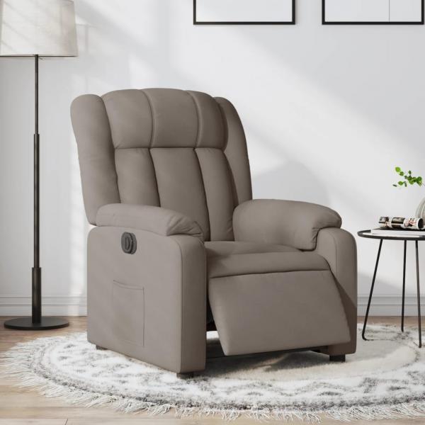 ARDEBO.de - Relaxsessel Elektrisch Taupe Stoff