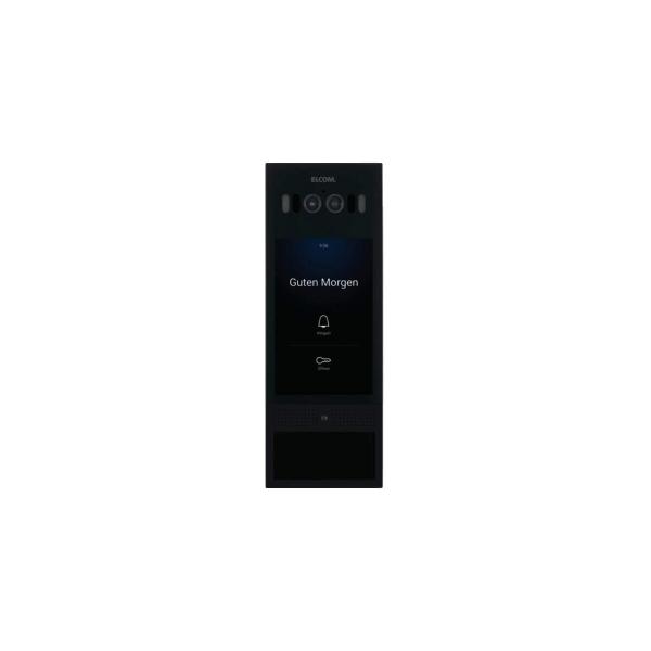 ARDEBO.de Elcom motion Außenstation Video Touch Display IP, Kartenleser, Gesichtserkennung, 130x360x13 mm, schwarz (RTQ521Y)