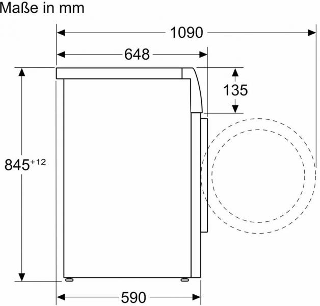 Bosch WGB256A41 Serie 8 10kg, Frontlader Waschmaschine, 60 cm breit, 1600 U/Min, AquaStop, Fleckenautomatik, Dosierautomatik i-DOS, Nachlegefunktion, HomeConnect, weiß