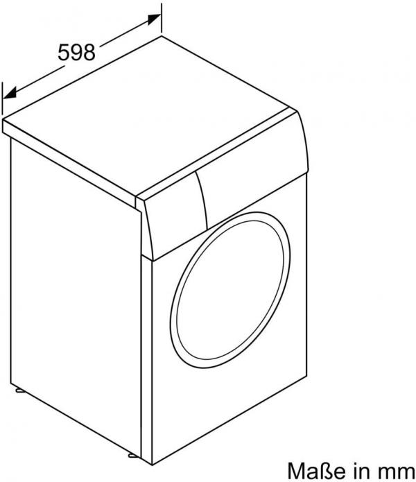 Bosch WGB256A41 Serie 8 10kg, Frontlader Waschmaschine, 60 cm breit, 1600 U/Min, AquaStop, Fleckenautomatik, Dosierautomatik i-DOS, Nachlegefunktion, HomeConnect, weiß