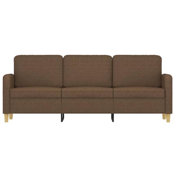 3-Sitzer-Sofa Braun 180 cm Stoff