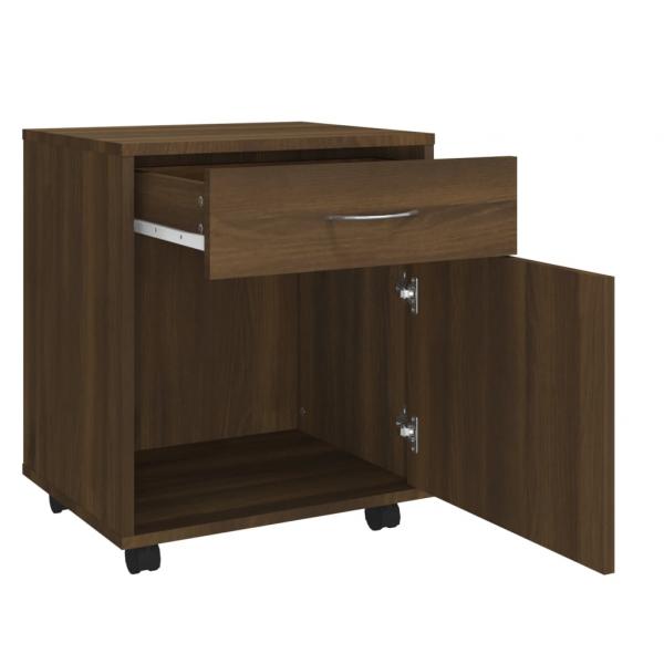 Rollschrank Braun Eichen-Optik 45x38x54 cm Holzwerkstoff