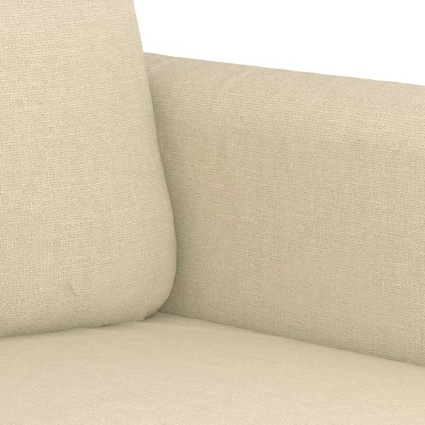 3-Sitzer-Sofa Creme 180 cm Stoff