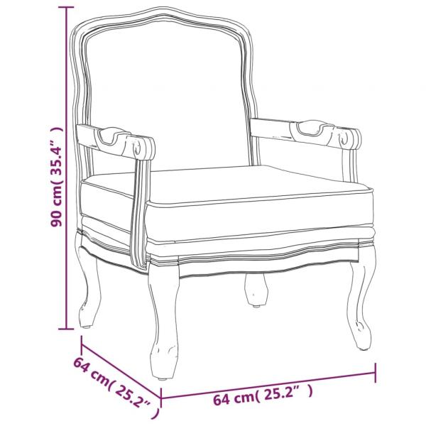 Sessel Dunkelgrau 64x64x90 cm Stoff