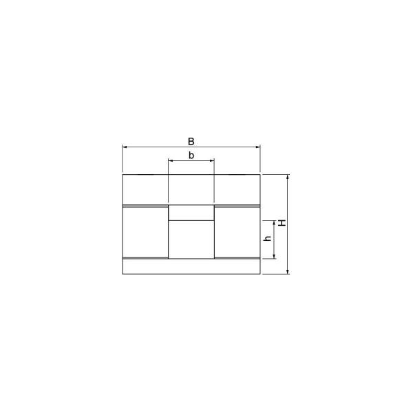 OBO Bettermann BSK 120506 Brandschutzkanal, I120/E90, Direktmontage, 50x60mm, Glasfaserleichtbeton, grau (7215210)