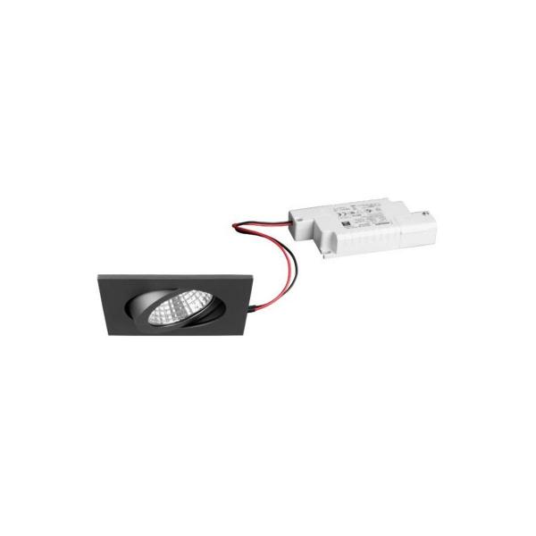 ARDEBO.de Brumberg LED-Einbaustrahlerset IP65 Phasenabschnitt dimmbar, 6W, 650lm, 3000K, titan matt (39355643)