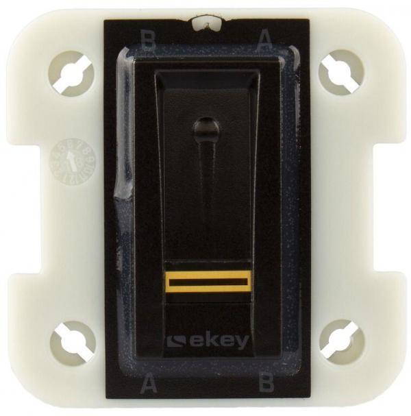 eKey net Fingerscanner S Unterputz I, 40 Fingerprints, mit RFID, schwarz (102020)