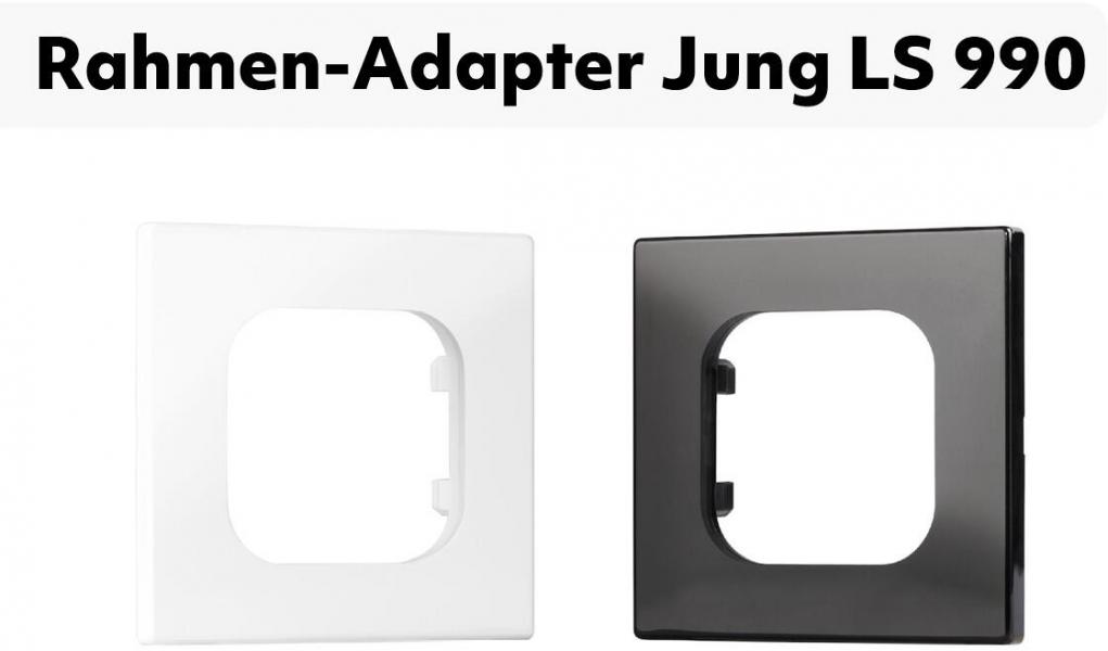 eKey xLine Rahmen-Adapter für Jung LS 990 Schalterprogramm, Weiß (203331)