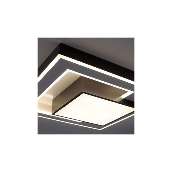 Paul Neuhaus Q-ALTA, LED Deckenleuchte, 60x60 cm, dimmbar CCT, Smart Home, 45W, 6400lm (6124-18)