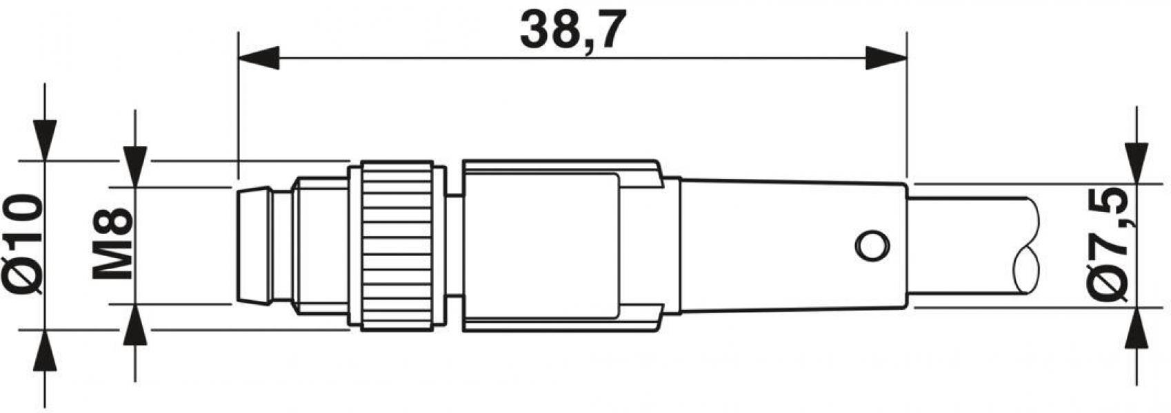 Phoenix Contact SAC-3P-M 8MS/ 1,5-PUR/M 8FS - Sensor-/Aktor-Kabel (1681923)