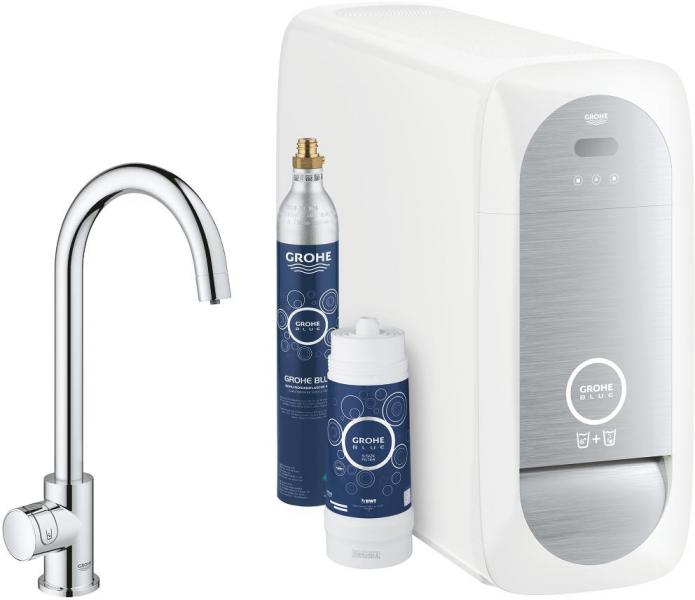 ARDEBO.de GROHE Blue Home Mono Starter Kit, bis 150° schwenkbar, chrom (31498001)