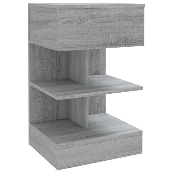 Nachttisch Grau Sonoma 40x35x65 cm Holzwerkstoff