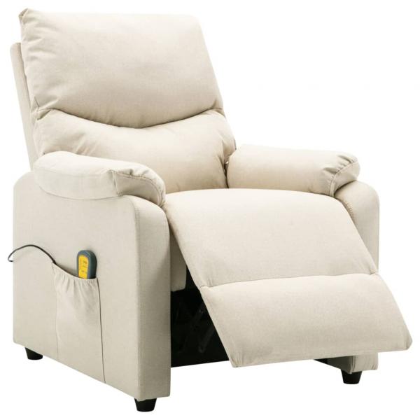 Massagesessel Elektrisch Creme Stoff