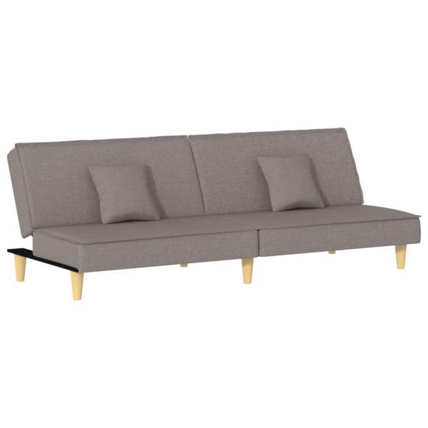 Schlafsofa Taupe Stoff