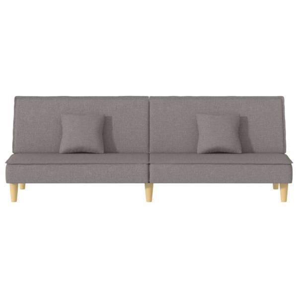 Schlafsofa Taupe Stoff