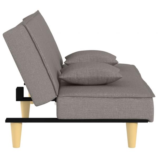 Schlafsofa Taupe Stoff