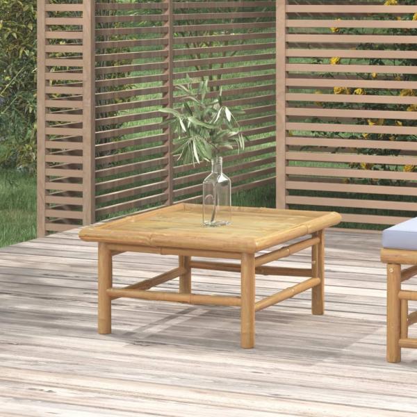 ARDEBO.de - Gartentisch 65x55x30 cm Bambus