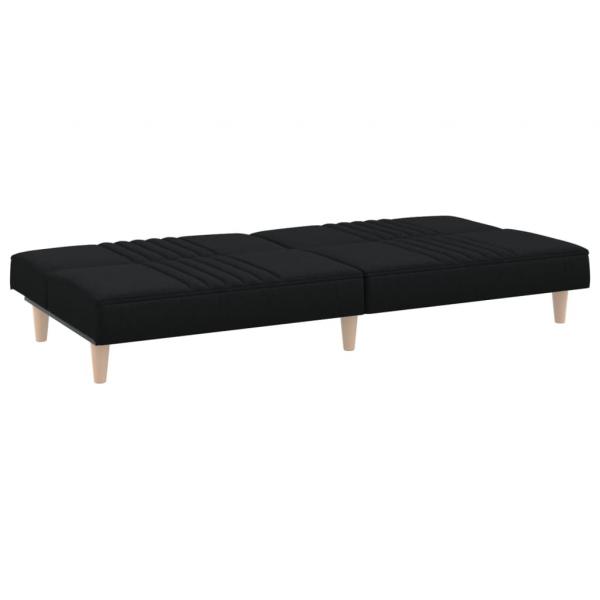 Schlafsofa Schwarz Stoff