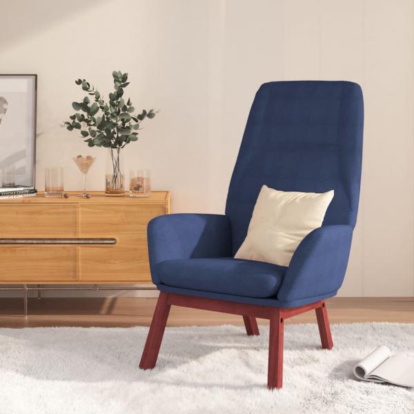 ARDEBO.de - Relaxsessel Blau Stoff