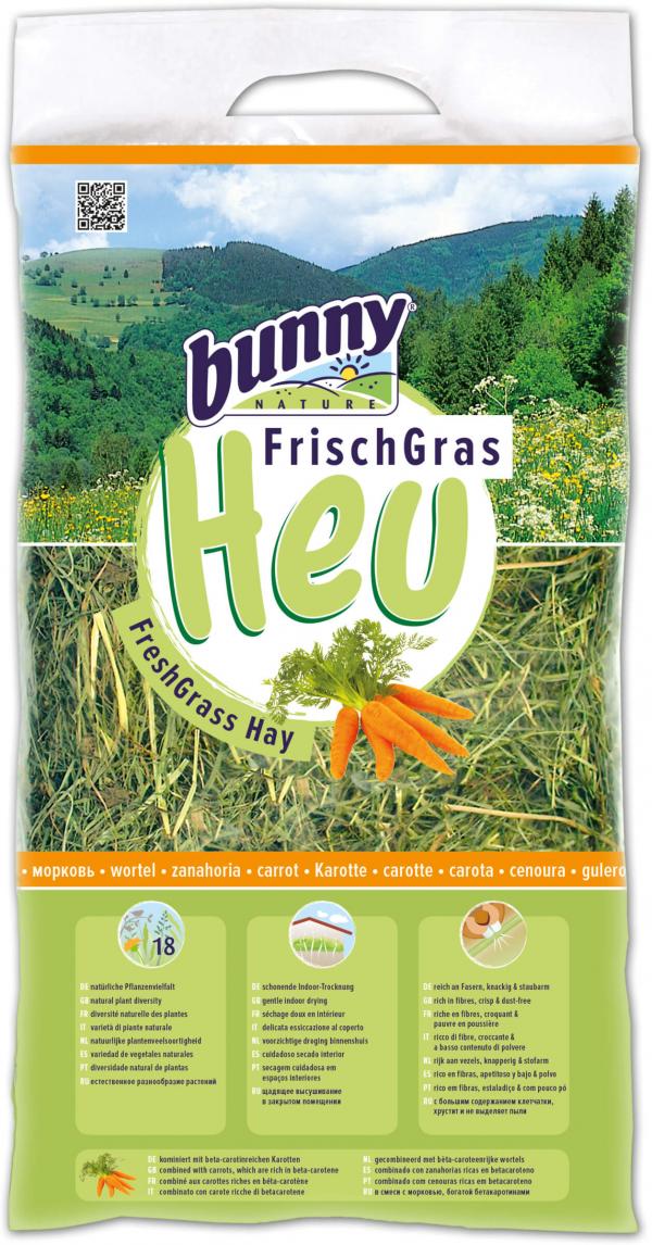 ARDEBO.de Bunny FrischGras Heu Karotte 500 g