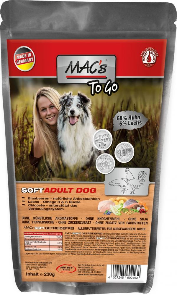 ARDEBO.de MACs Dog Soft to go Huhn 230g