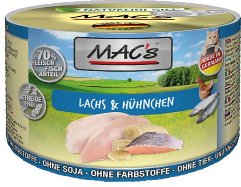 ARDEBO.de MACs Cat Lachs & Hühnchen 200g