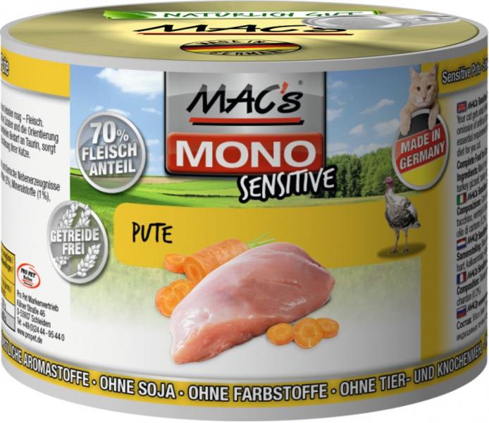 ARDEBO.de MACs Cat Mono Frische Pute 200g