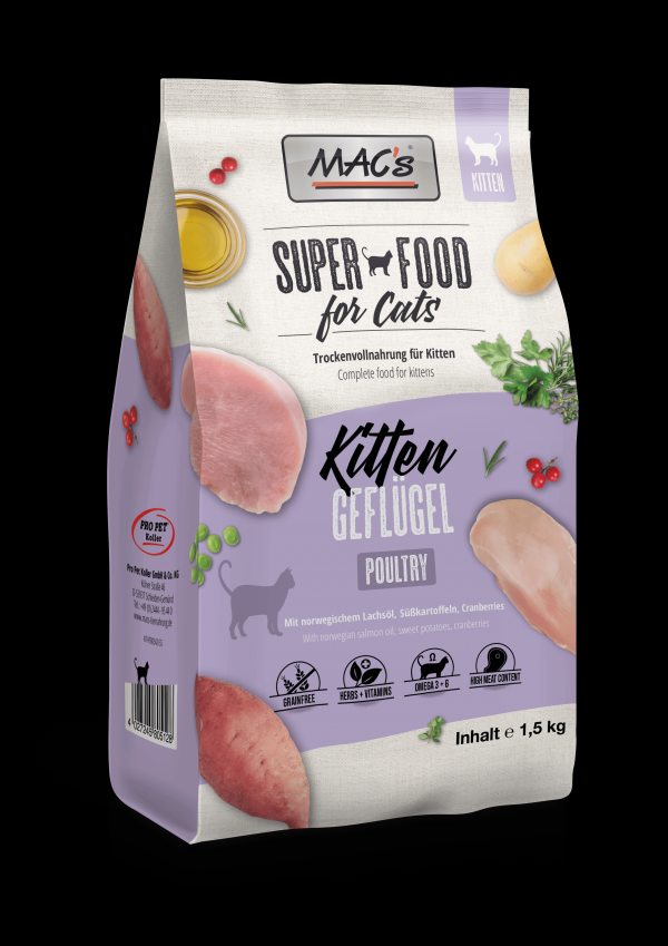 ARDEBO.de MACs Cat Kitten Geflügel 1,5kg