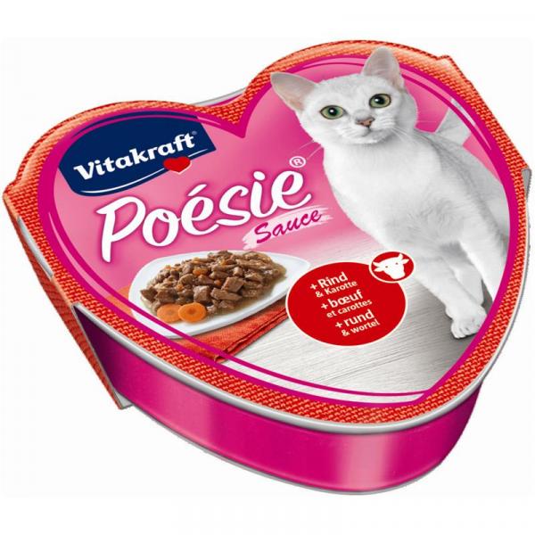 ARDEBO.de Vitakraft Cat Poésie Sauce Rind & Karotte 85 g Schale