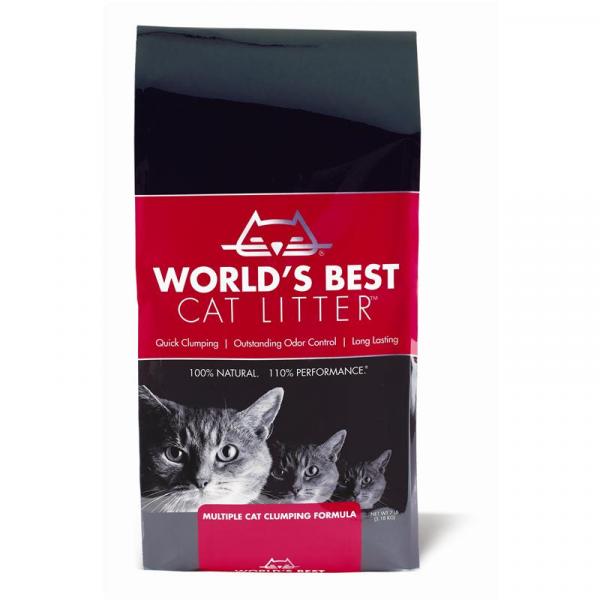 ARDEBO.de Worlds Best Cat litter ROT multiple cat 3,18 kg