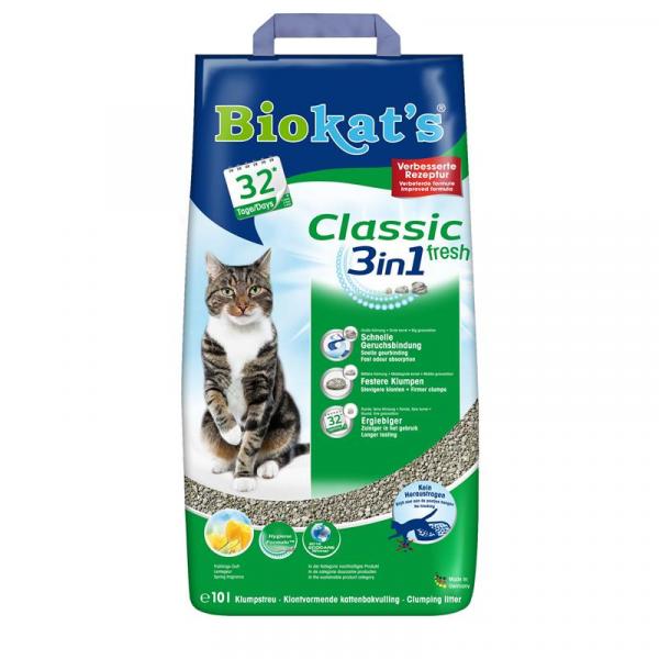 ARDEBO.de Biokats Classic 3 in 1 Fresh 10 Liter