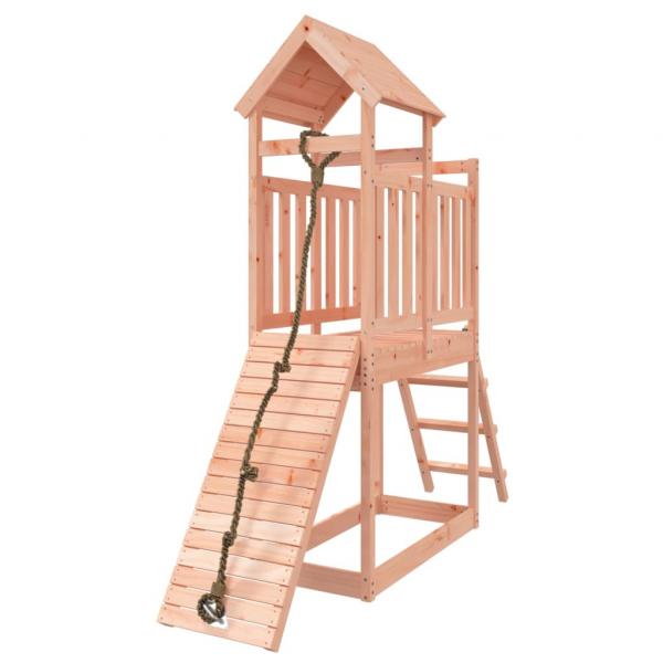 Spielturm mit Kletterwand Massivholz Douglasie