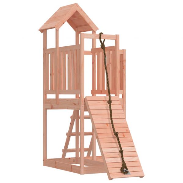 Spielturm mit Kletterwand Massivholz Douglasie