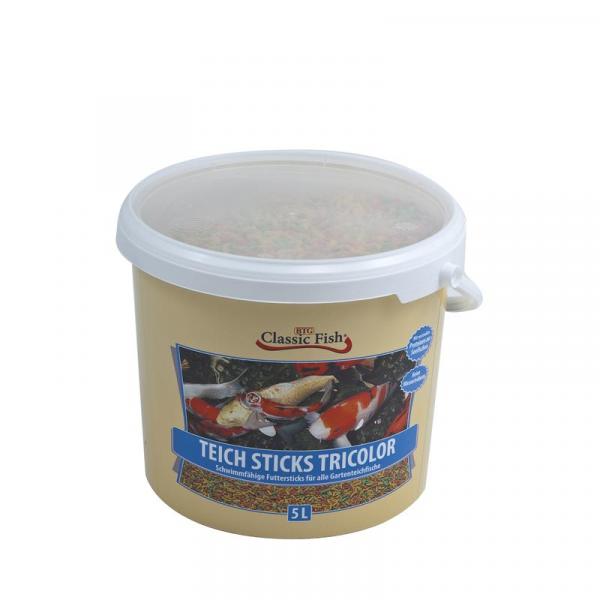 ARDEBO.de Classic Fish Teich Sticks TriColor 5 Liter Eimer