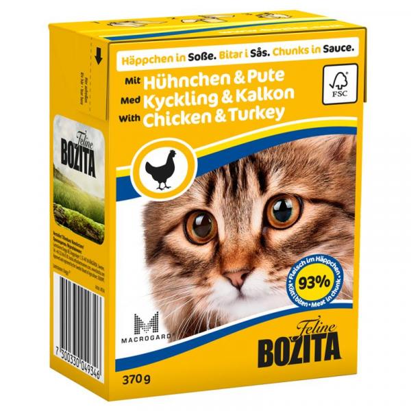 ARDEBO.de Bozita Häppchen in Sauce mit Hühnchen & Pute 370 g