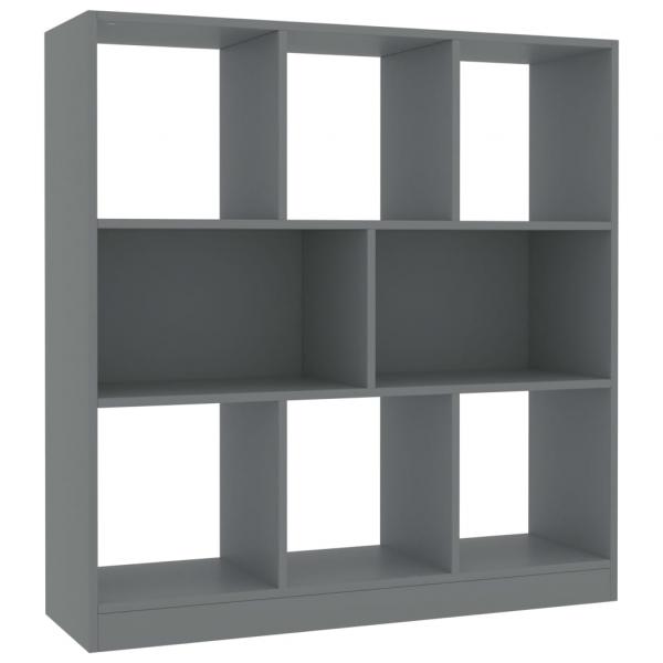 Bücherregal Grau 97,5x29,5x100 cm Holzwerkstoff