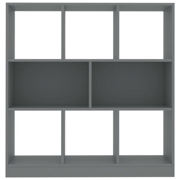 Bücherregal Grau 97,5x29,5x100 cm Holzwerkstoff