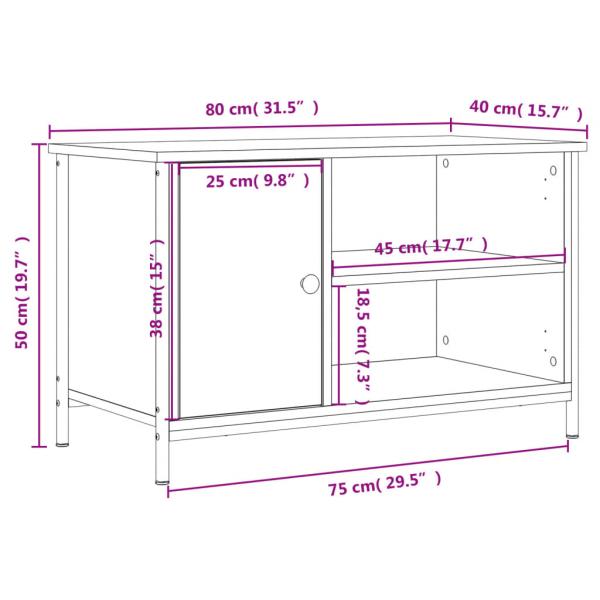 TV-Schrank Sonoma-Eiche 80x40x50 cm Holzwerkstoff