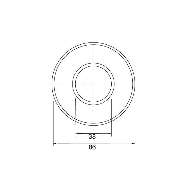 Nobile WT50R Niedervolt-Einbauleuchte, bis 50W, IP65, für Feuchträume, titan-matt (1586004101)