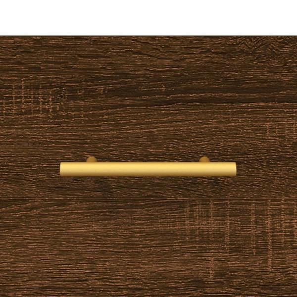 Wand-Nachttische 2 Stk. Braun Eichen-Optik 35x35x20 cm