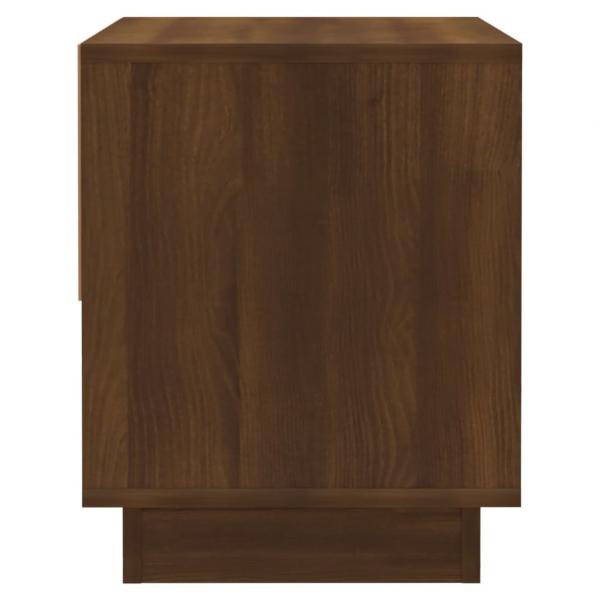 Nachttische 2 Stk. Braun Eichen-Optik 45x34x44 cm Holzwerkstoff